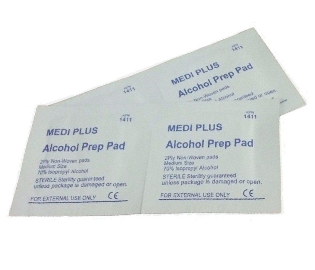Alcohol Prep Pad - Medi Plus 100 units