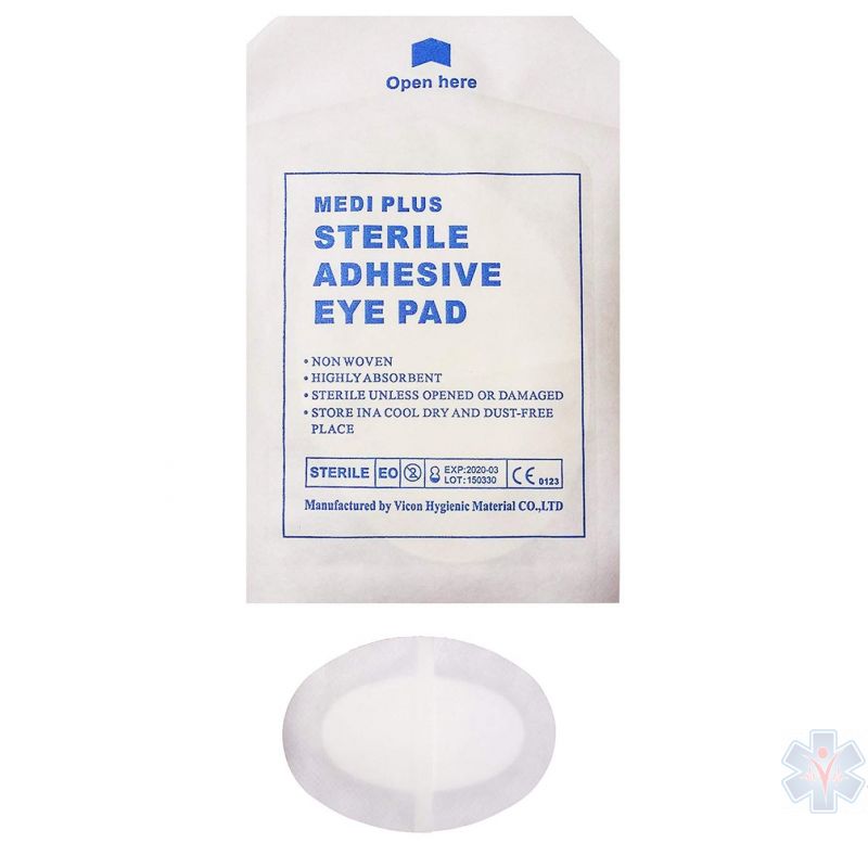 Adhesive surgical sterile eye pad