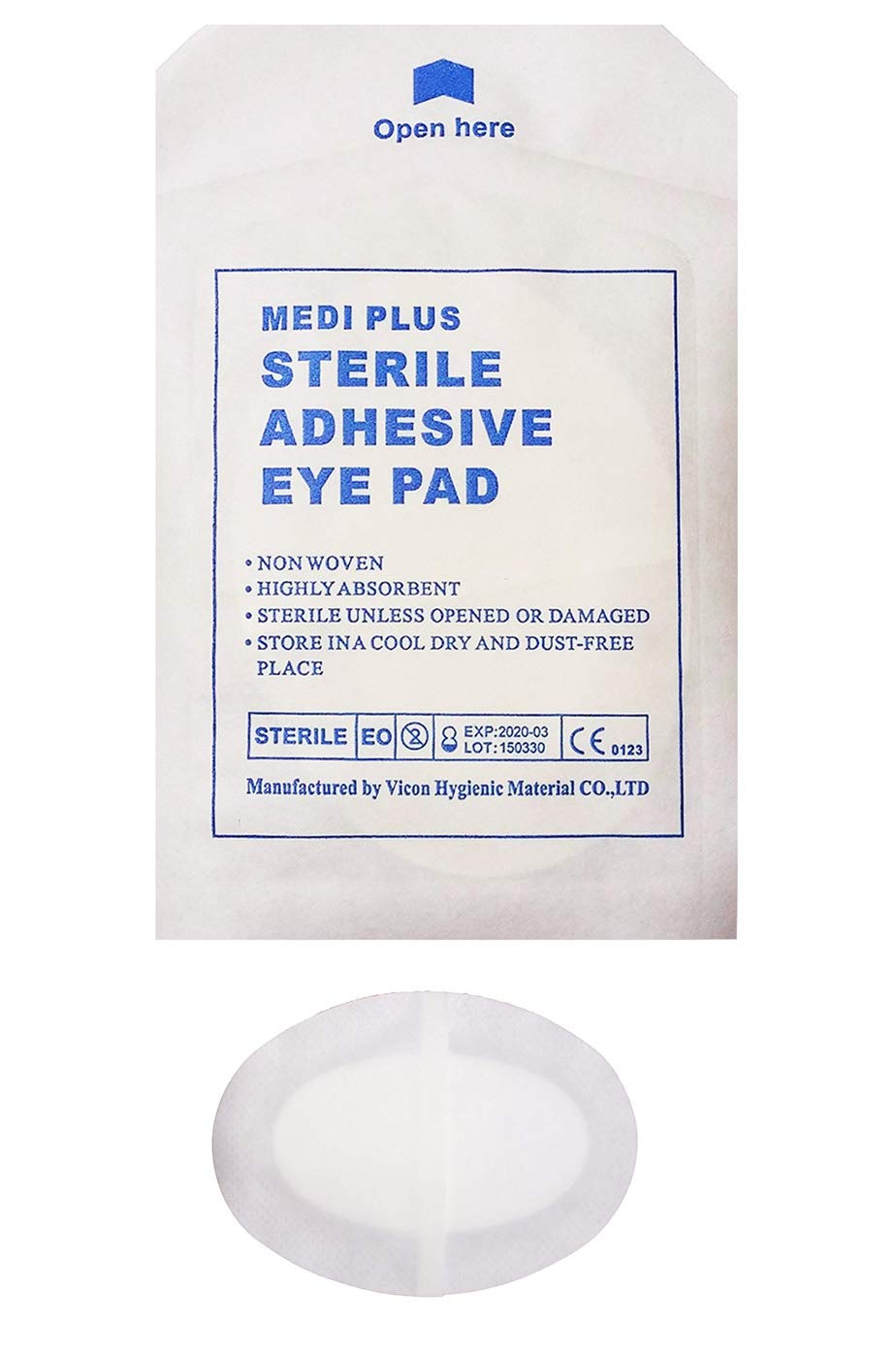 Adhesive surgical sterile eye pad Adhesive surgical sterile eye pad